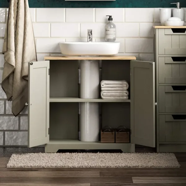 under sink cabinet grey 7