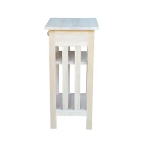 unfinished wood telephone stand 6