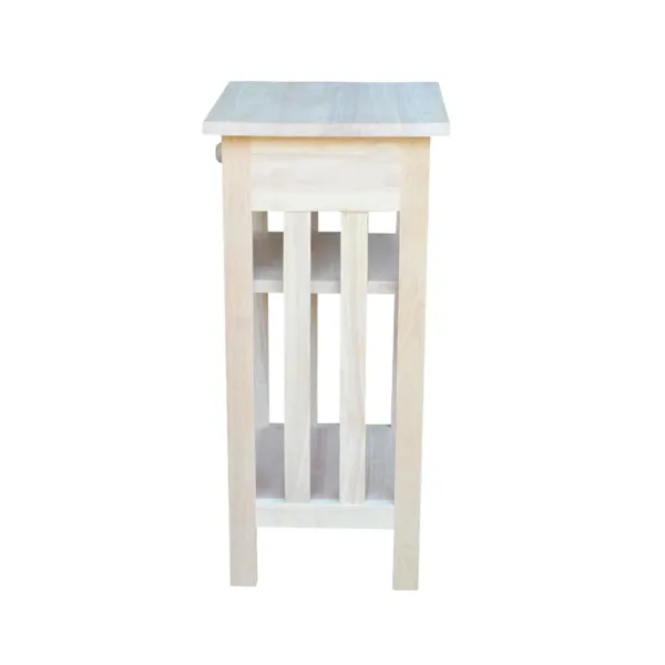 unfinished wood telephone stand 6