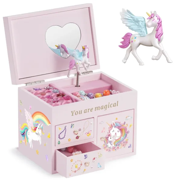 unicorn jewelry box girls 1
