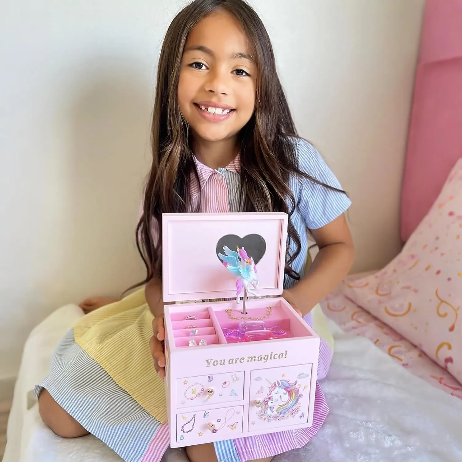 unicorn jewelry box girls 2