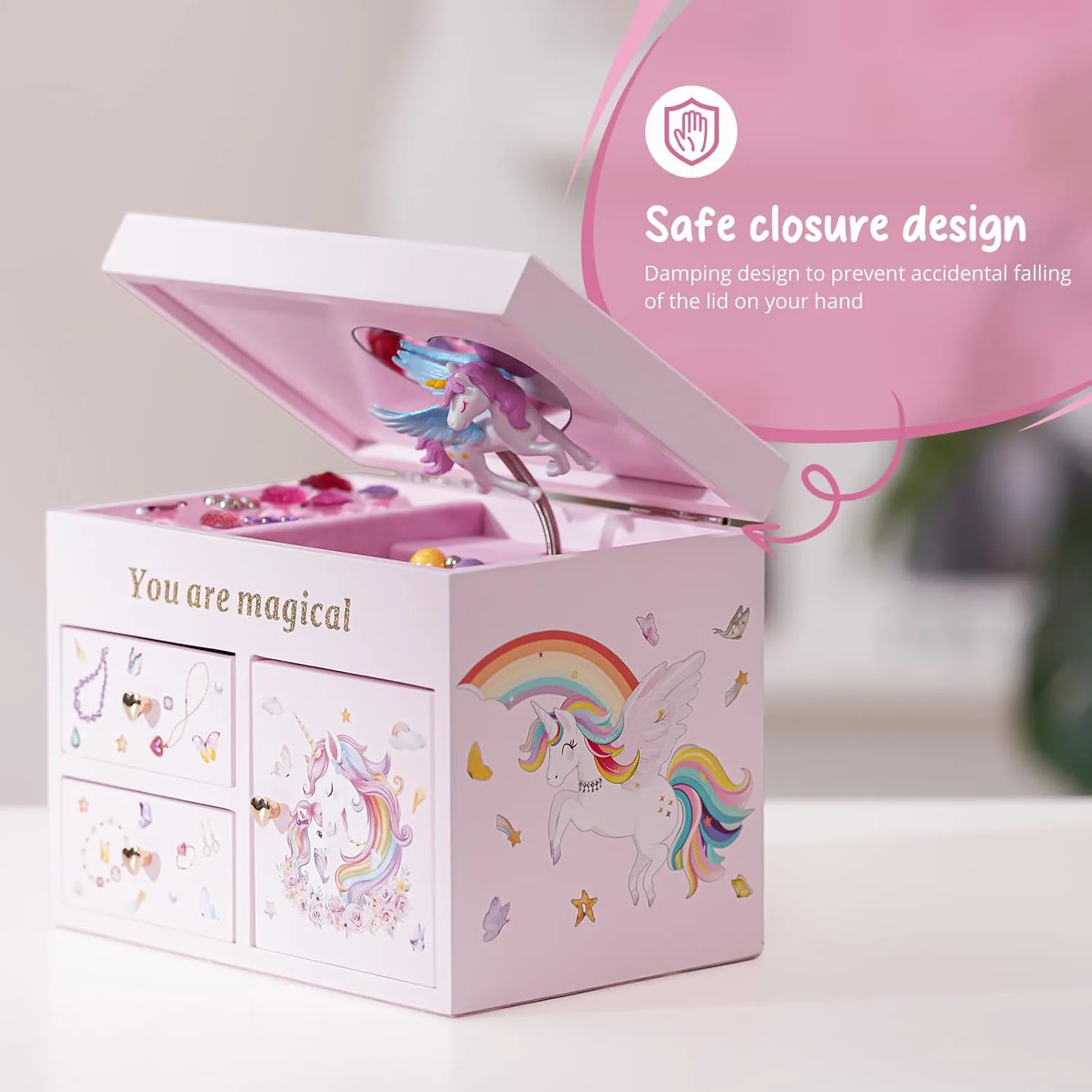 unicorn jewelry box girls 4