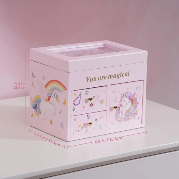 unicorn jewelry box girls 7