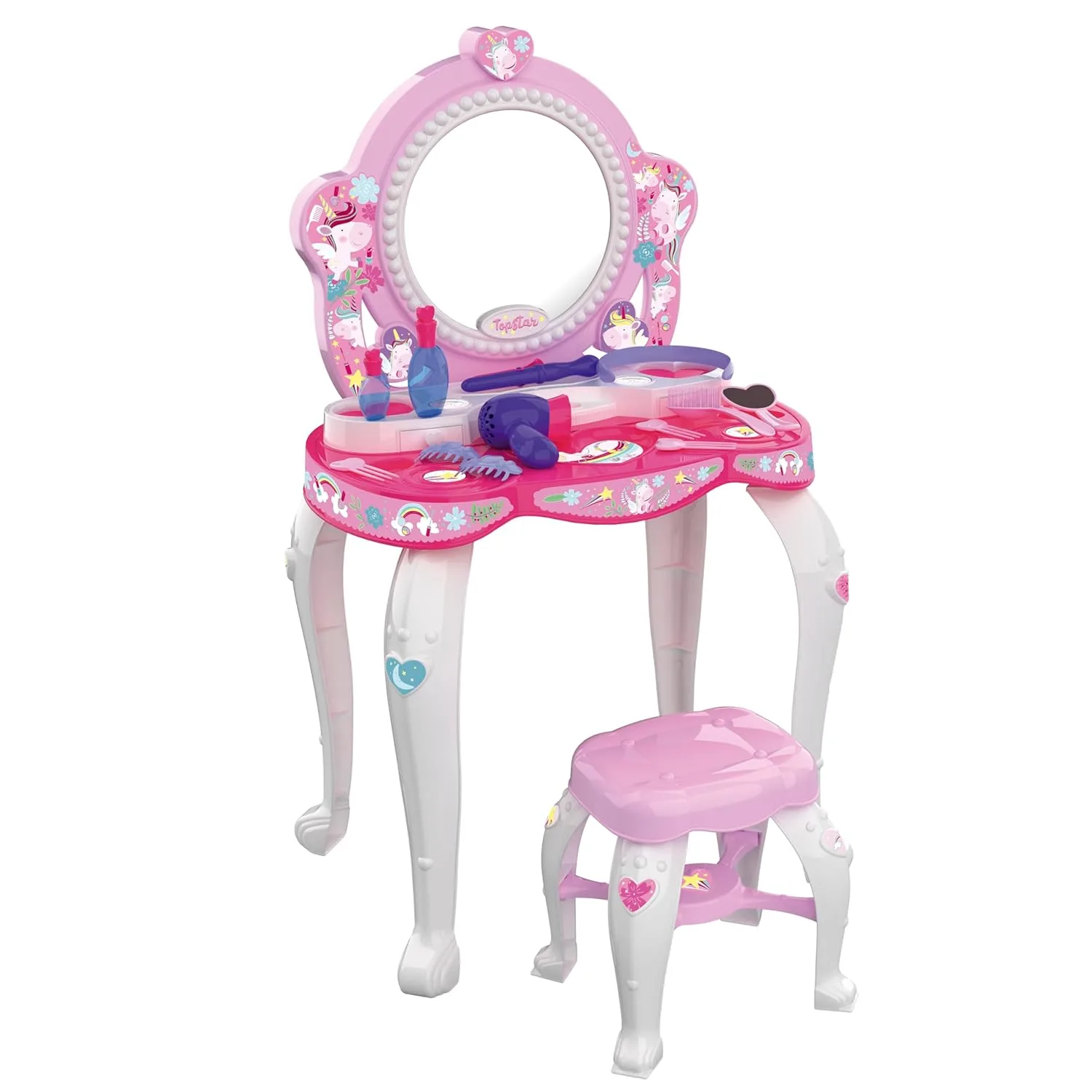 unicorn makeup vanity girls 1