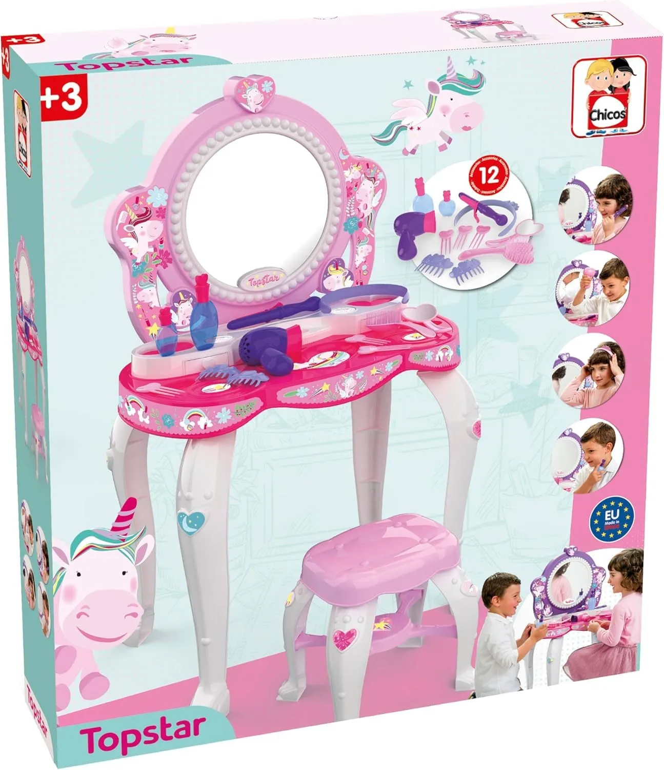 unicorn makeup vanity girls 4