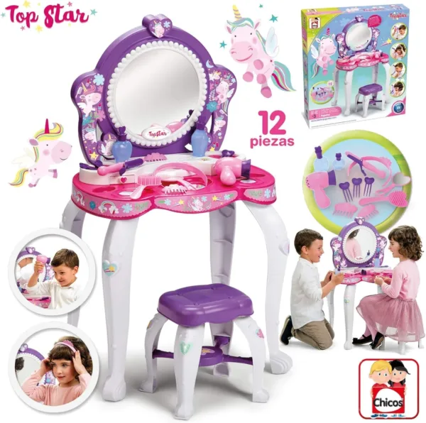 unicorn makeup vanity girls 5