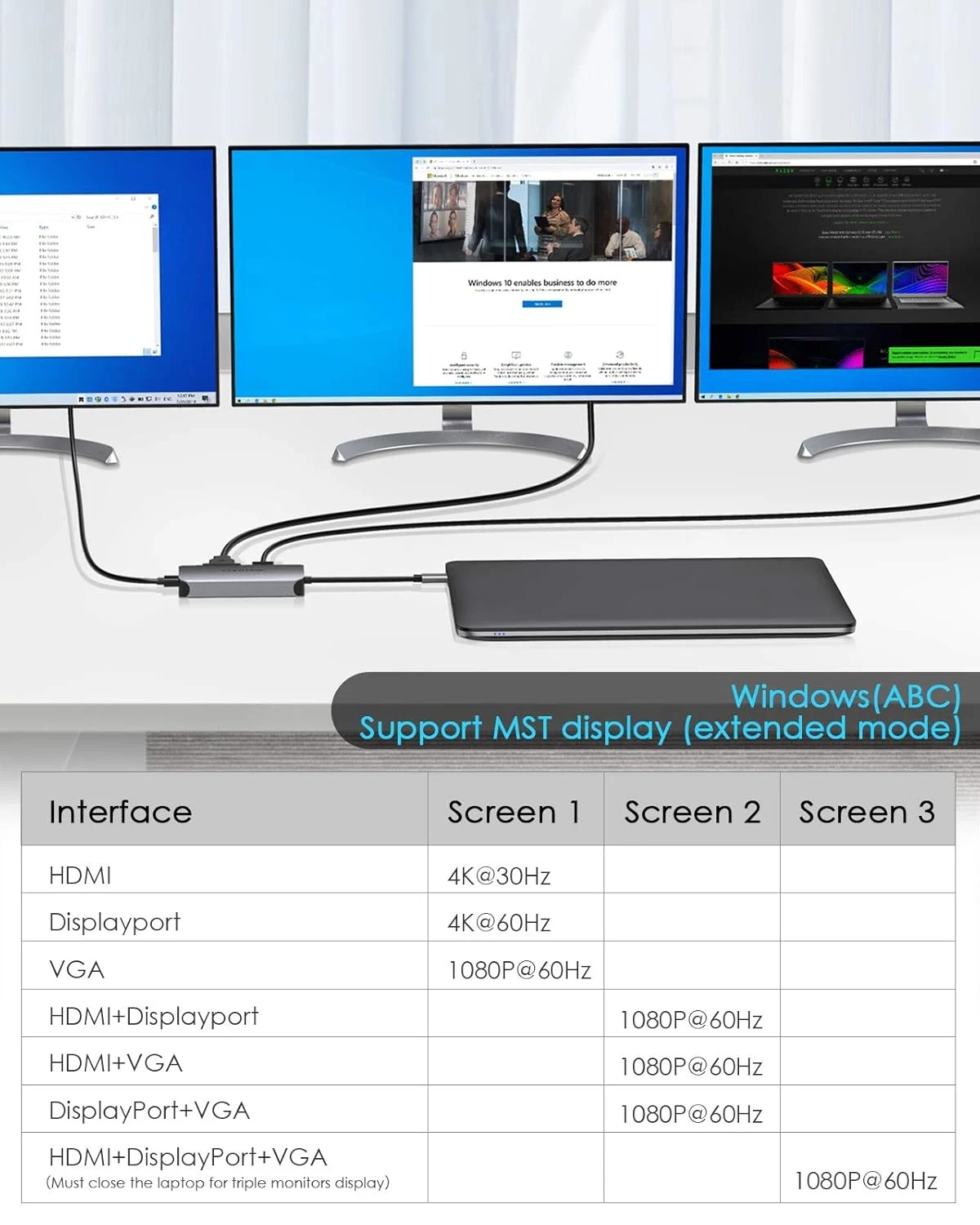 usb c triple monitor 3