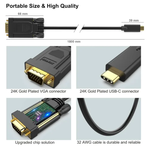 usb c vga cable 6