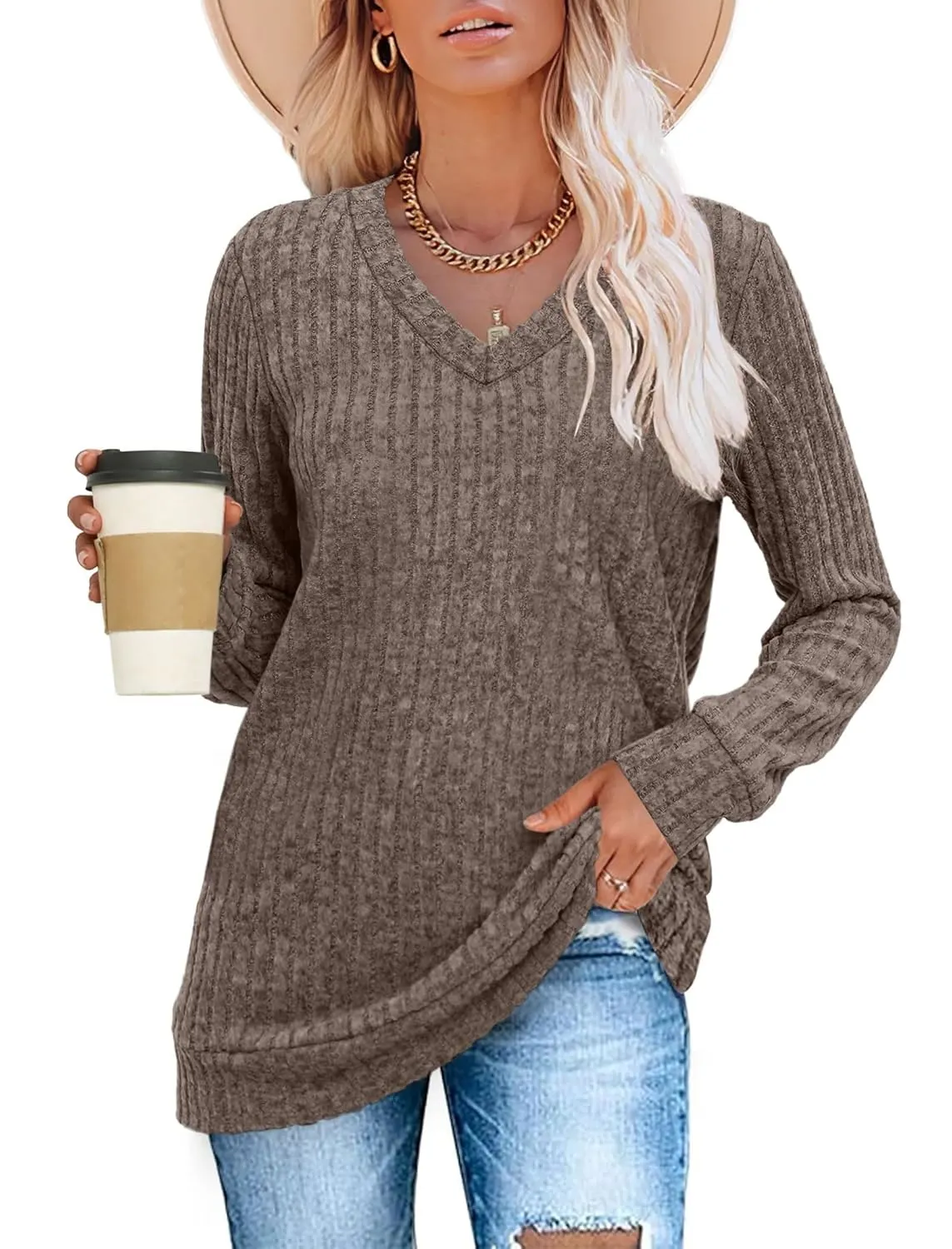 v neck long sleeve 3