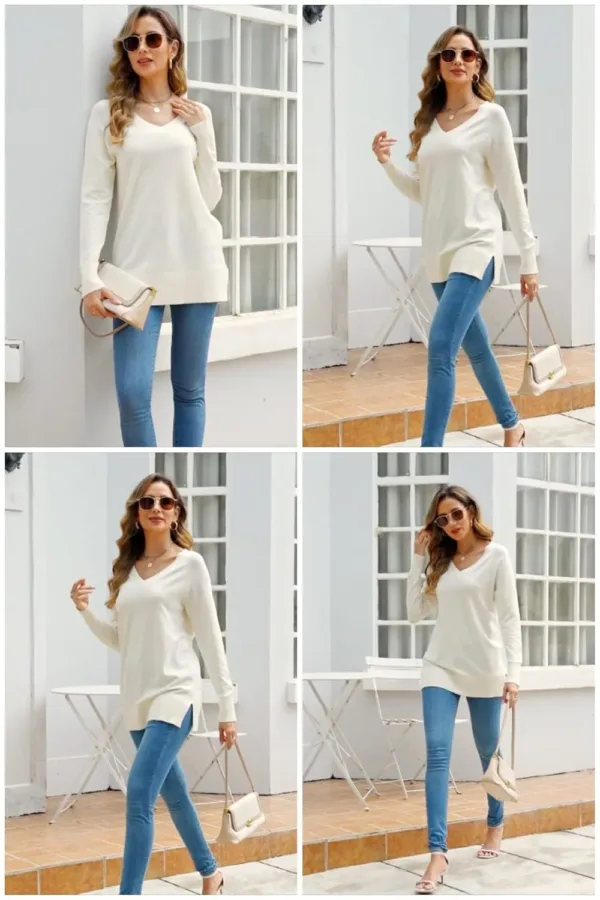 v neck maternity sweater 2