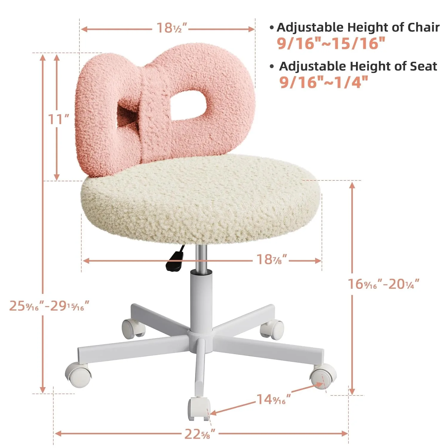 vanity chair wheels 3