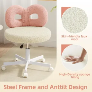 vanity chair wheels 6