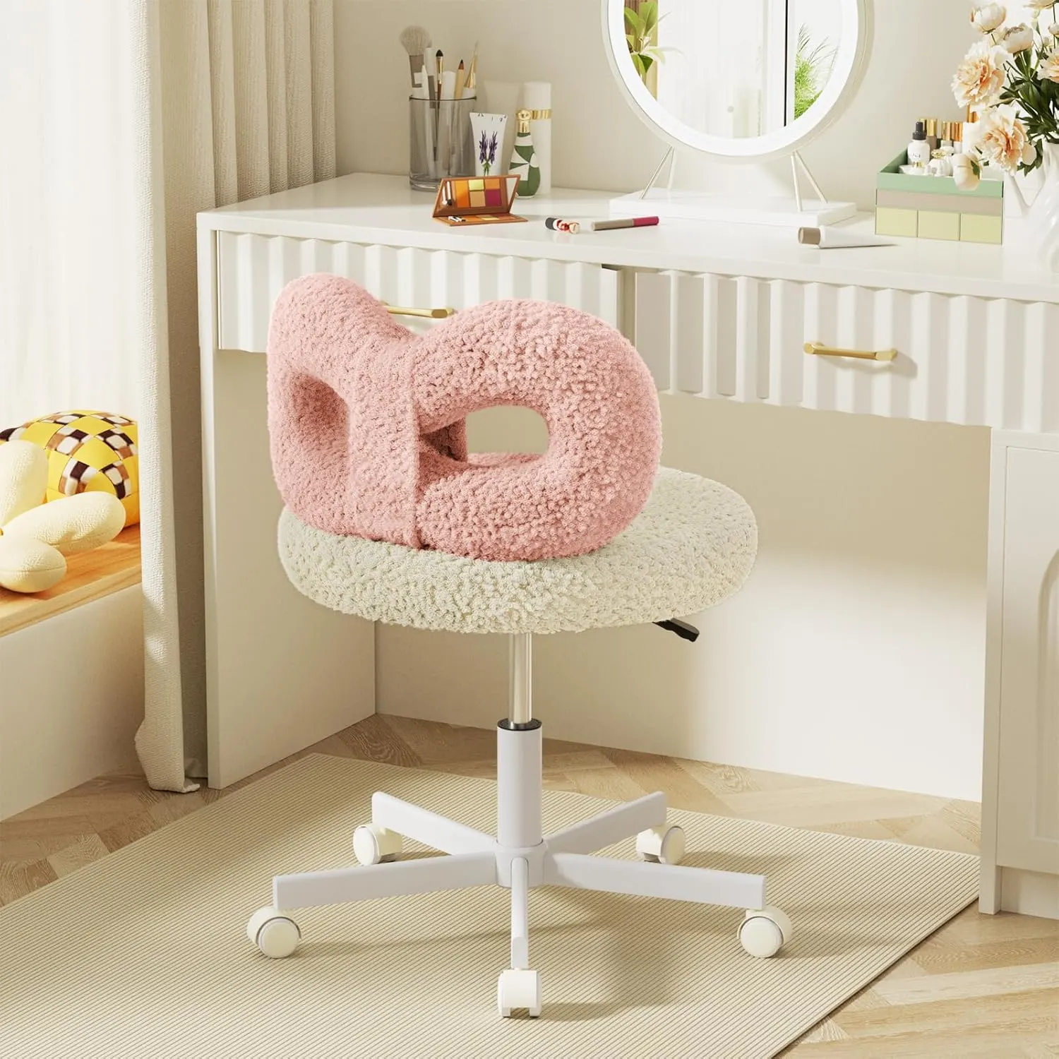 vanity chair wheels 7