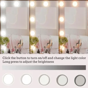 vanity desk mirror lights 5