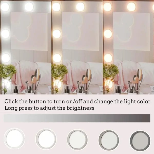 vanity desk mirror lights 5