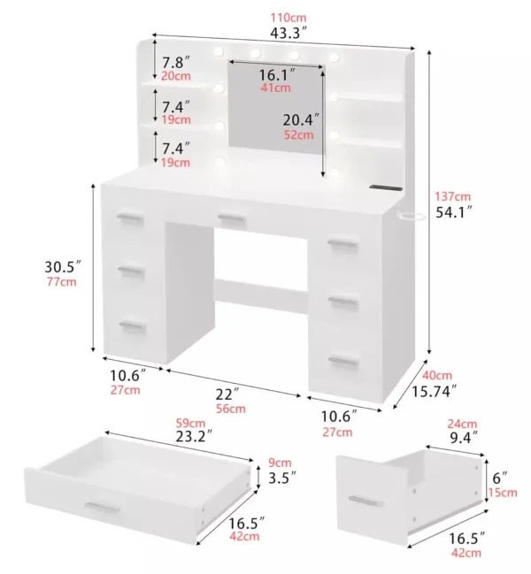 vanity makeup table 2