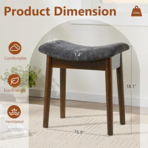 vanity stool saddle 3