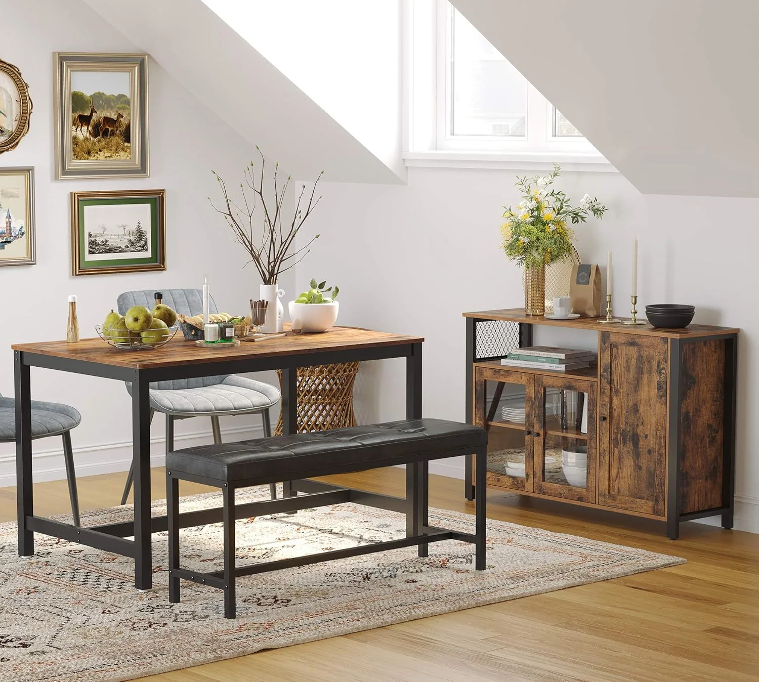 vasagle sideboard kitchen cabinet 3