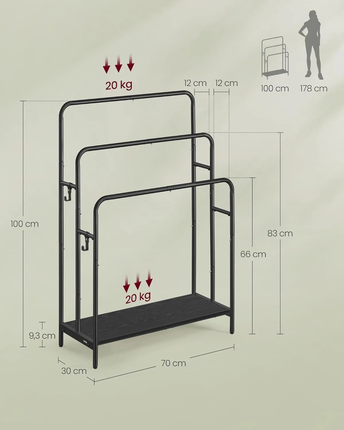 vasagle towel rack 5