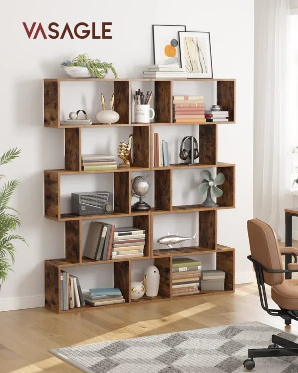 vasagle zigzag bookshelf 2