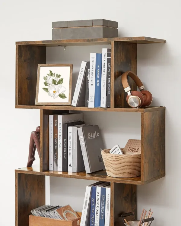 vasagle zigzag bookshelf 5