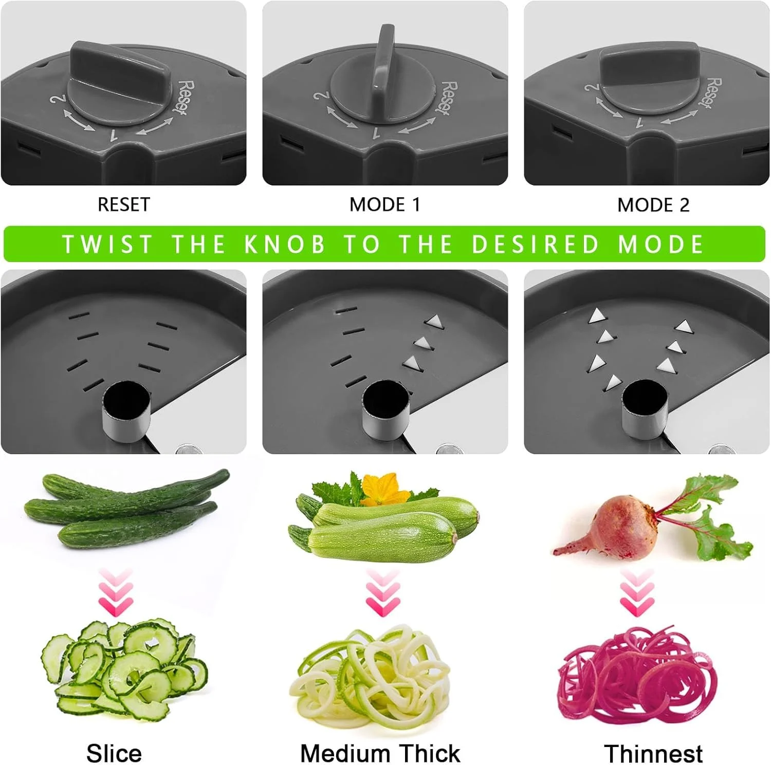 vegetable spiralizer noodle maker 4