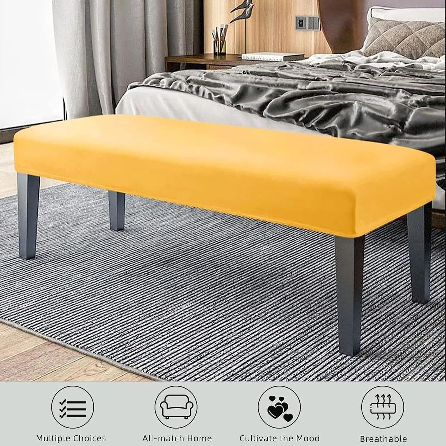 velvet bench cover 3