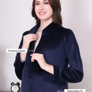 velvet maternity nighty 2