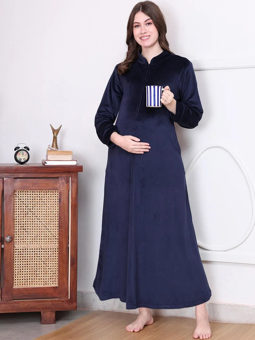 velvet maternity nighty 5