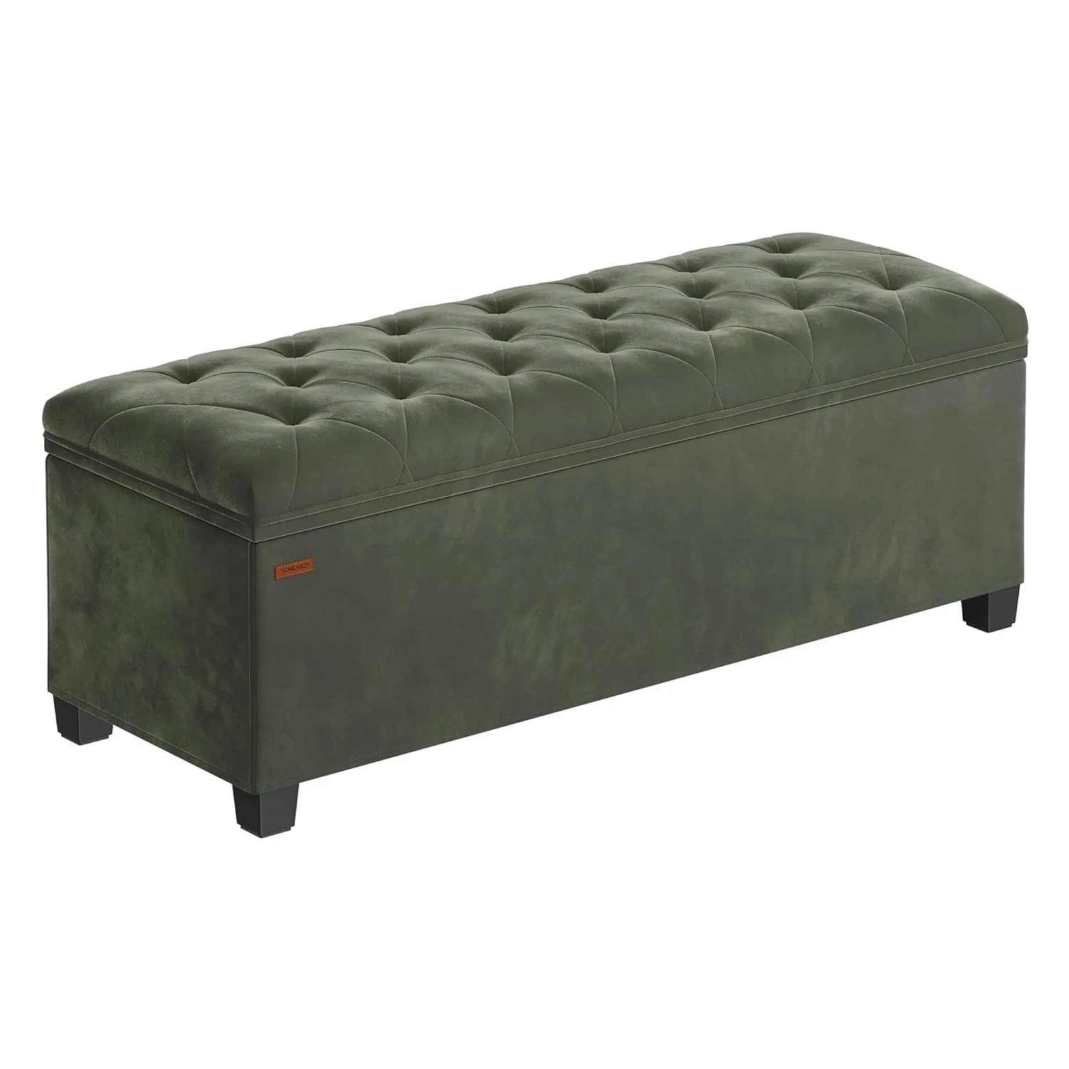 velvet storage ottoman bench 7