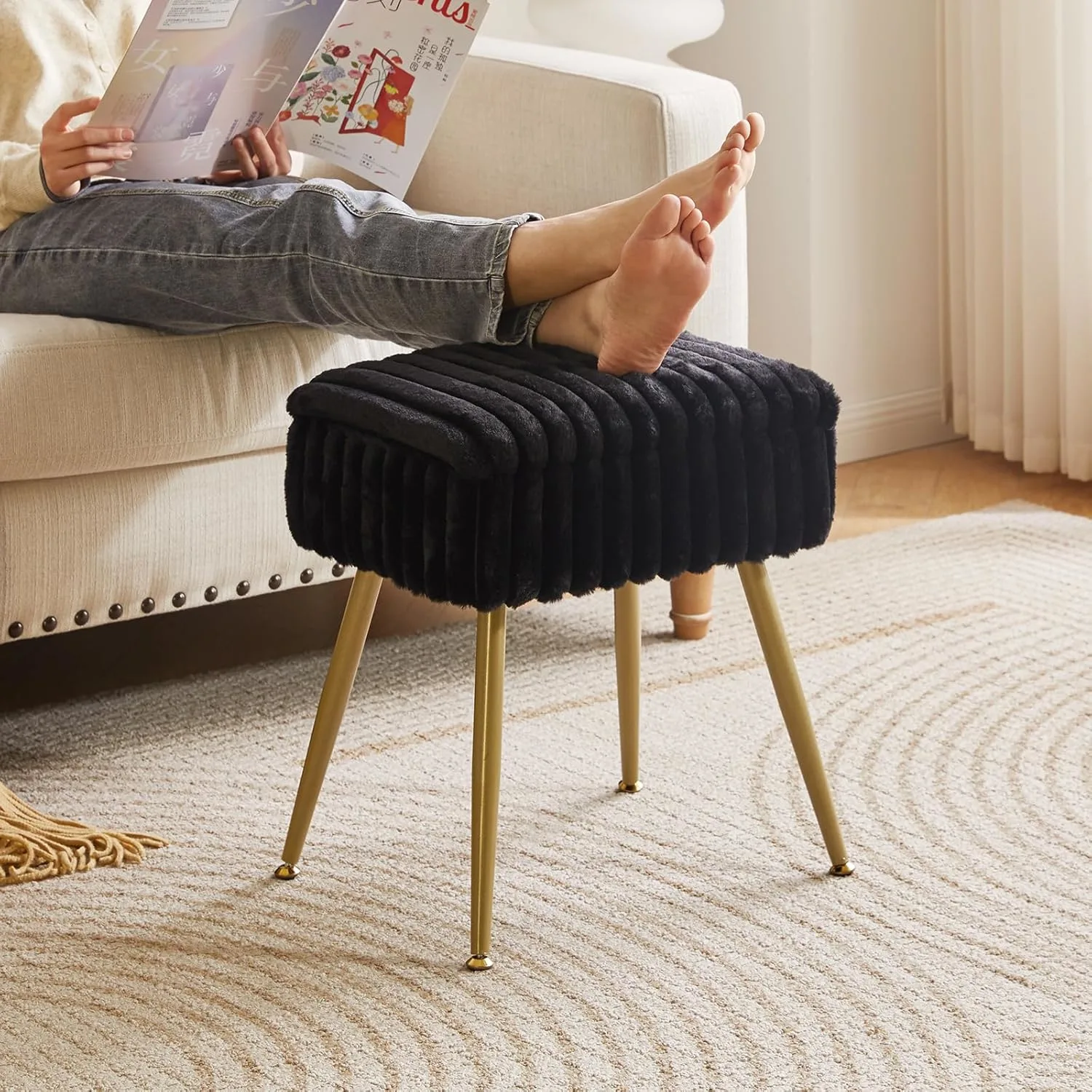 velvet vanity stool 5