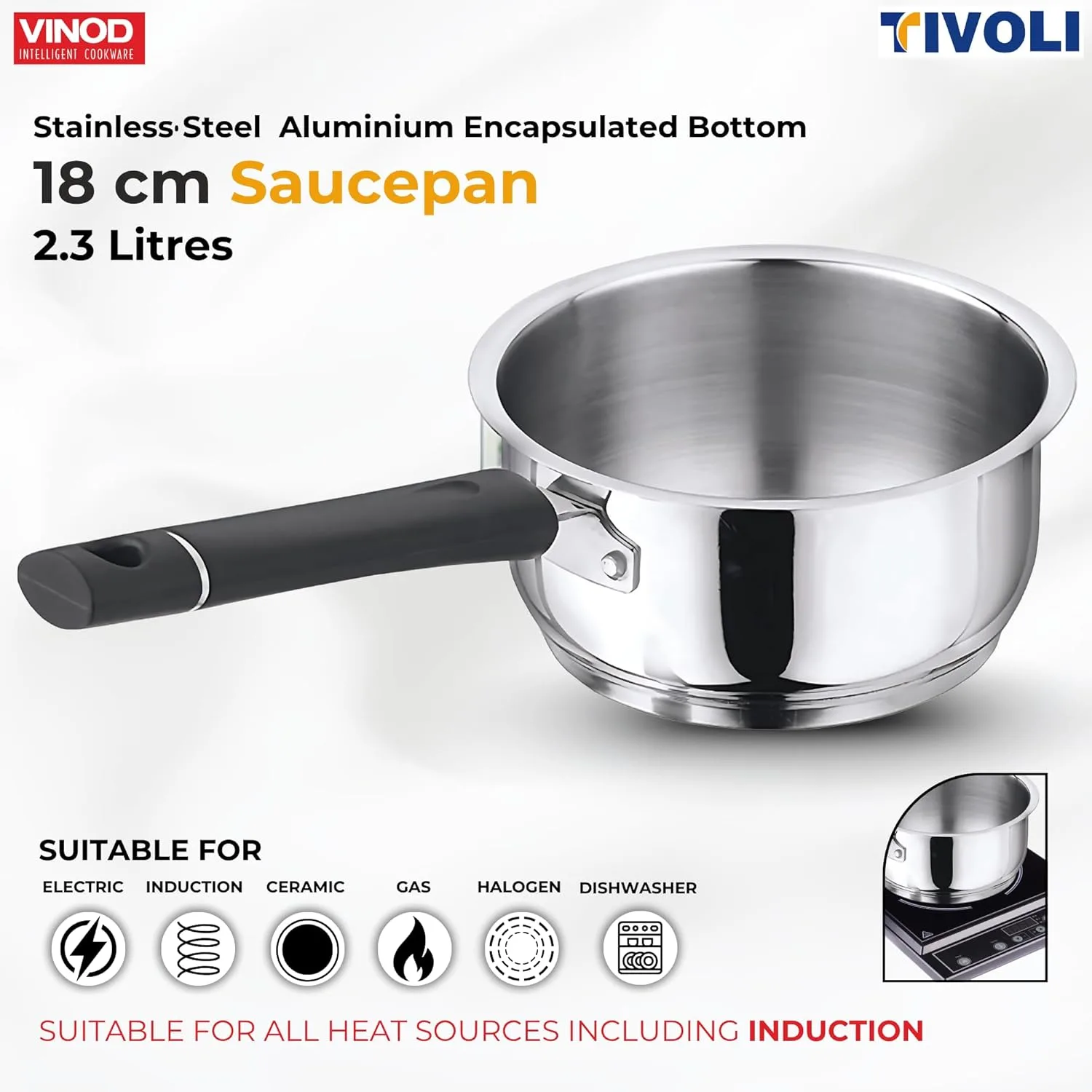 vinod stainless steel saucepan 4