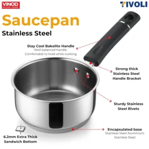 vinod stainless steel saucepan 6