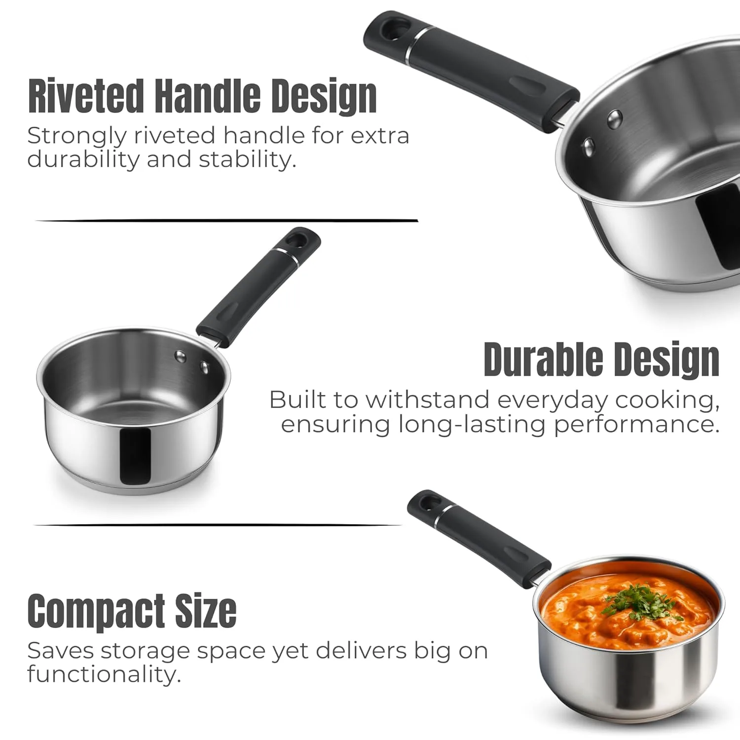 vinod stainless steel saucepan 7