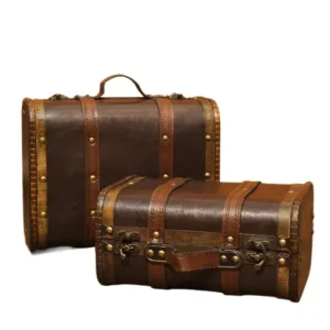 vintage wooden treasure chest 1