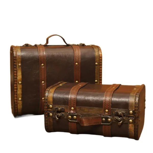 vintage wooden treasure chest 1