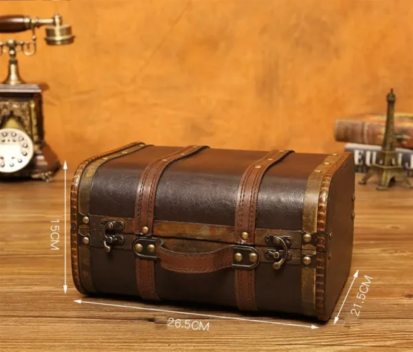 vintage wooden treasure chest 2