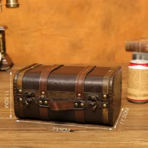 vintage wooden treasure chest 3