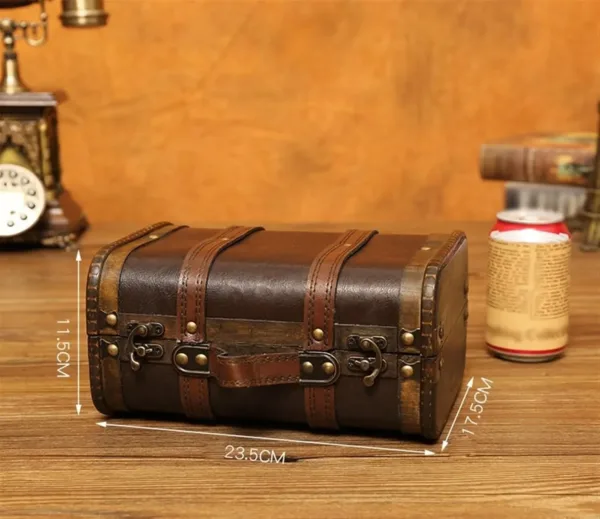 vintage wooden treasure chest 3