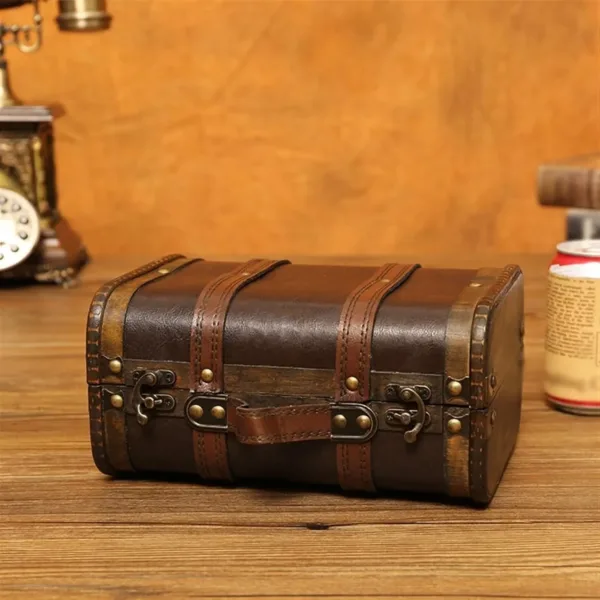 vintage wooden treasure chest 7