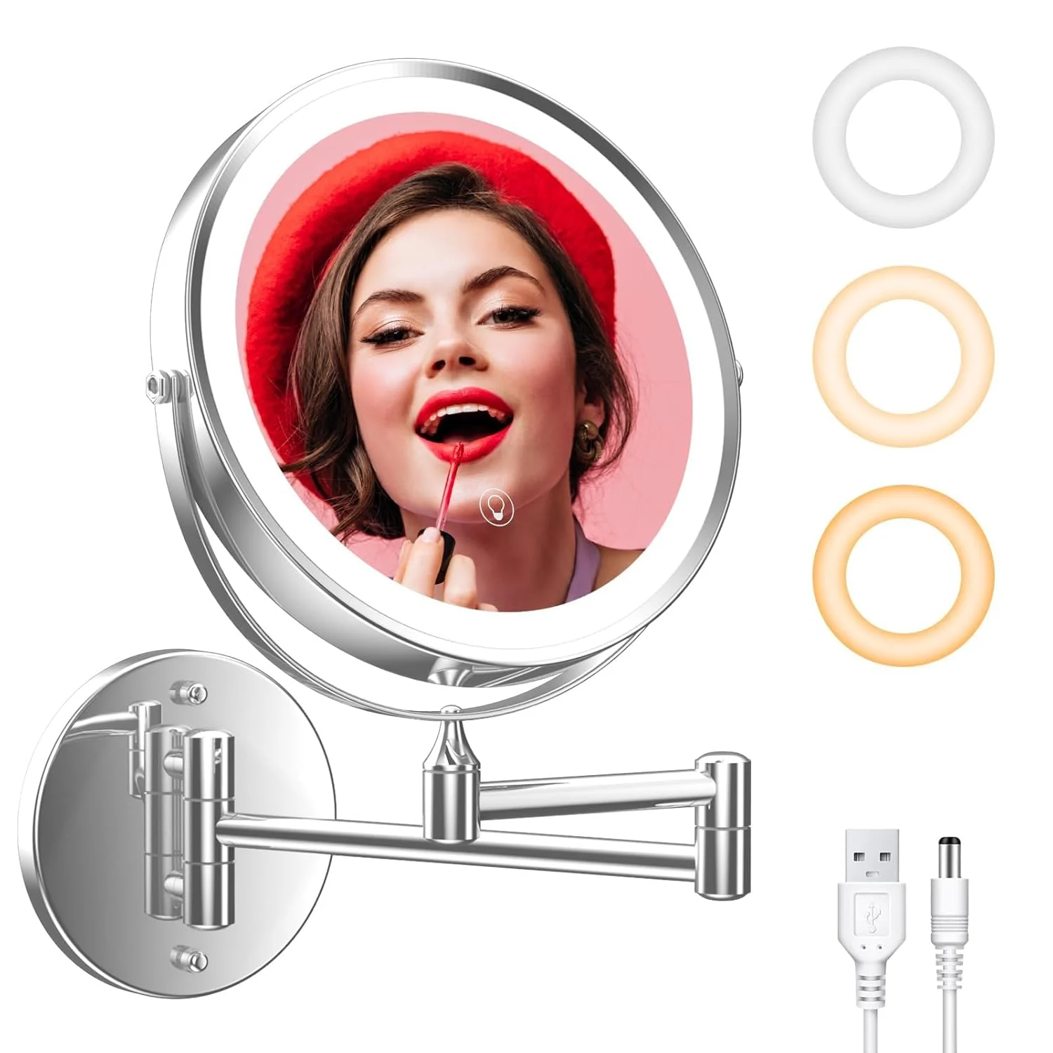 wall mounted makeup mirror 1