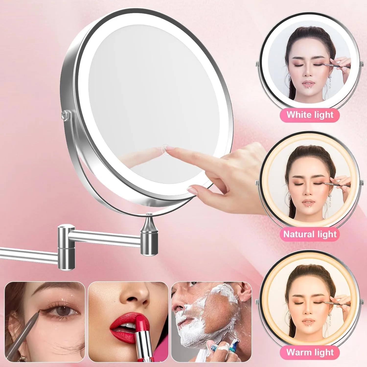 wall mounted makeup mirror 2