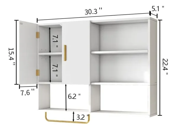 wall mounted medicine cabinet 2