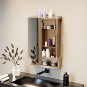 wall mounted mirror cabinet 1