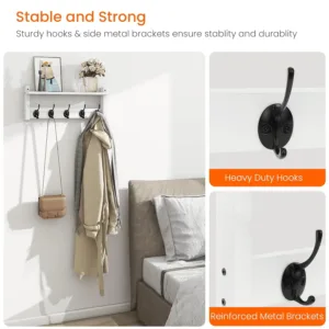 wall shelf hooks 5