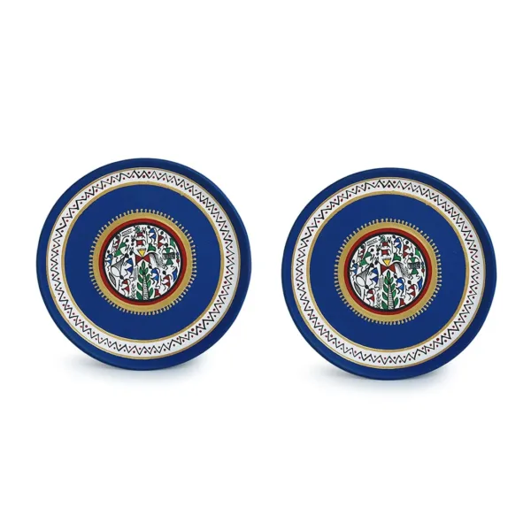 warli handpainted wall plates 2