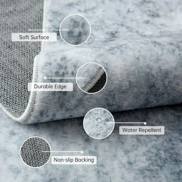 washable rug grey 3