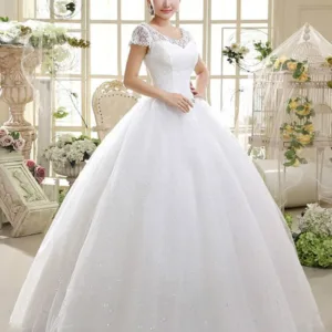 wedding dress floor length 3