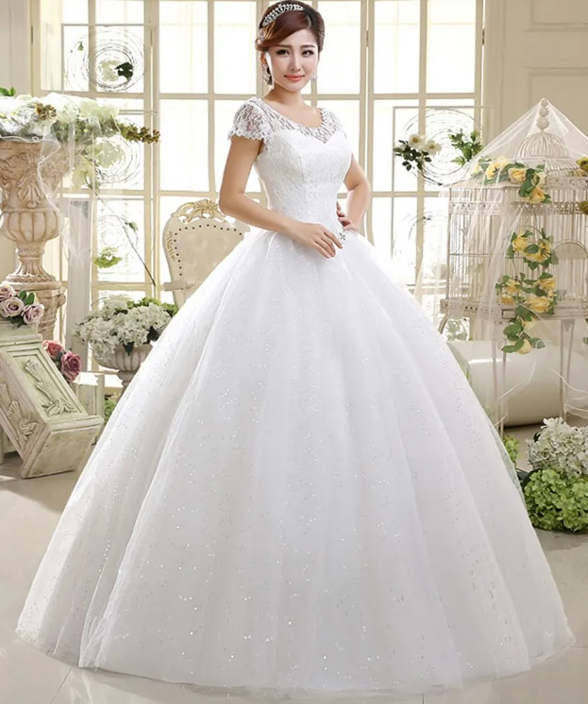 wedding dress floor length 3