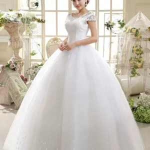 wedding dress floor length 4